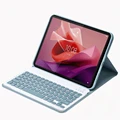 Misty blue key case