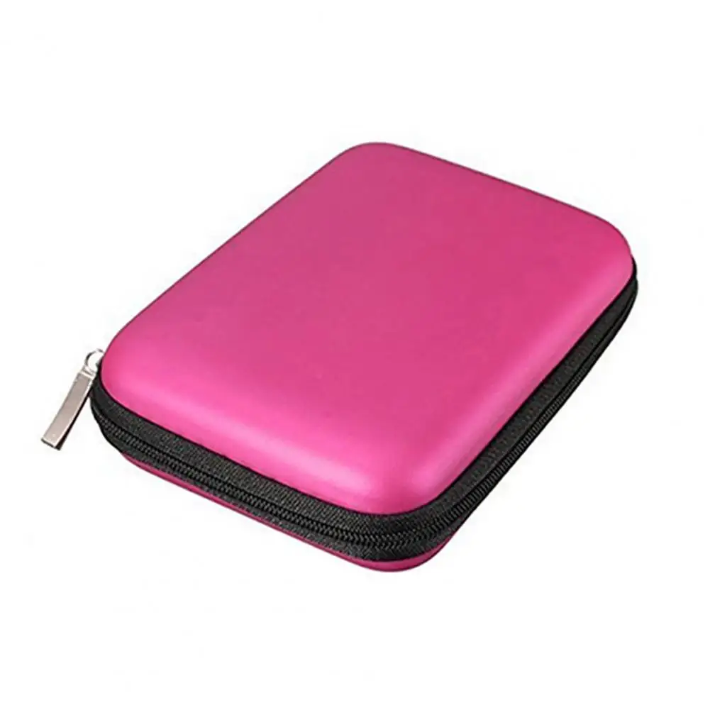 Portable Hard Drive Bag Carry Usb Cable Case Pouch Cover Mini Zipper 2.5 Inch EVA For Hard Disk Box