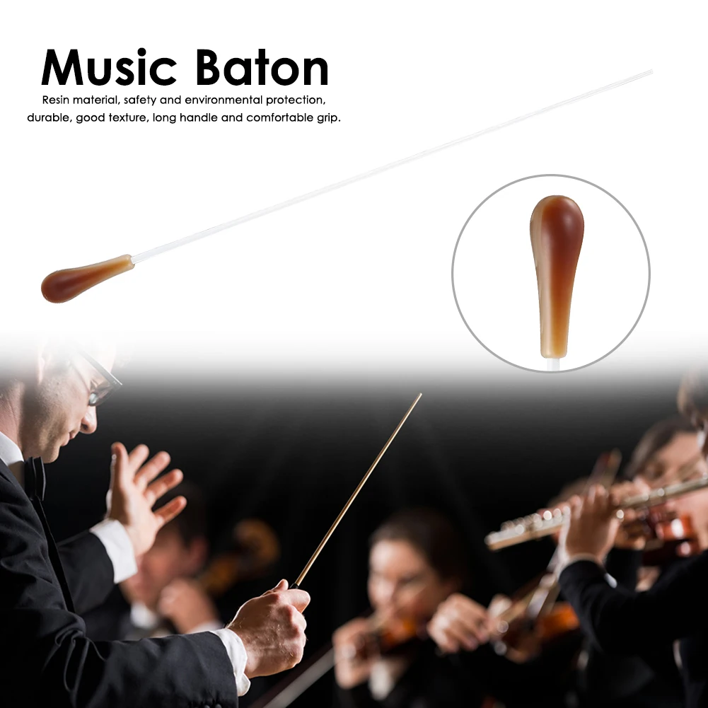 Harz Professionelle Musik Baton Bühne Leistung Direktor Zauberstab Stick für Konzert Orchester Team Dirigent Geschenk – Detail 4