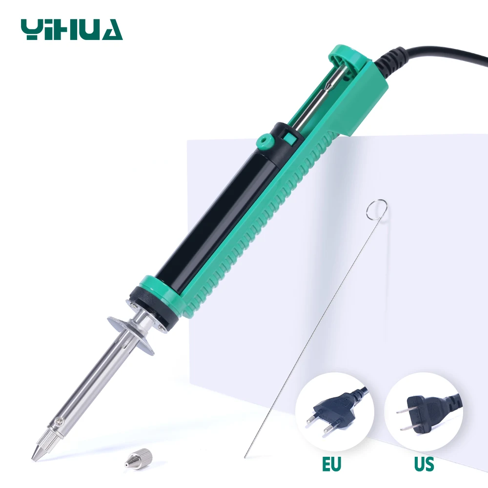 YIHUA 30W 929D-V Electric Soldering Iron Vacuum Desoldering Suction Pump Gun Repair Tool 110V 220V