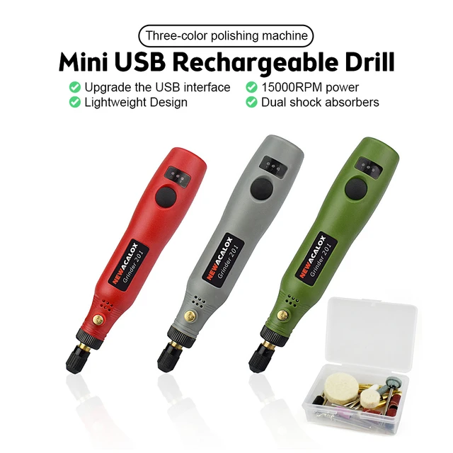 New Mini Electric Drill Set 5V Small Jewelry Drill Kit Precise USB Resin  Drill with 10 Drill Bits and 4 Abrasive Heads Premium - AliExpress