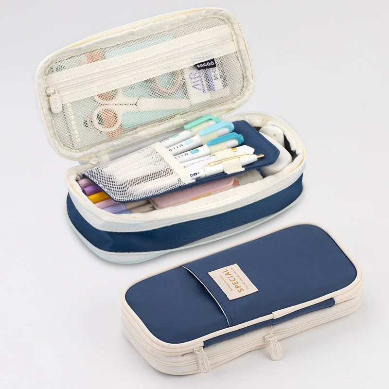 Cute Large Capacity Pencil Case Organizer for Students and Office Supplies