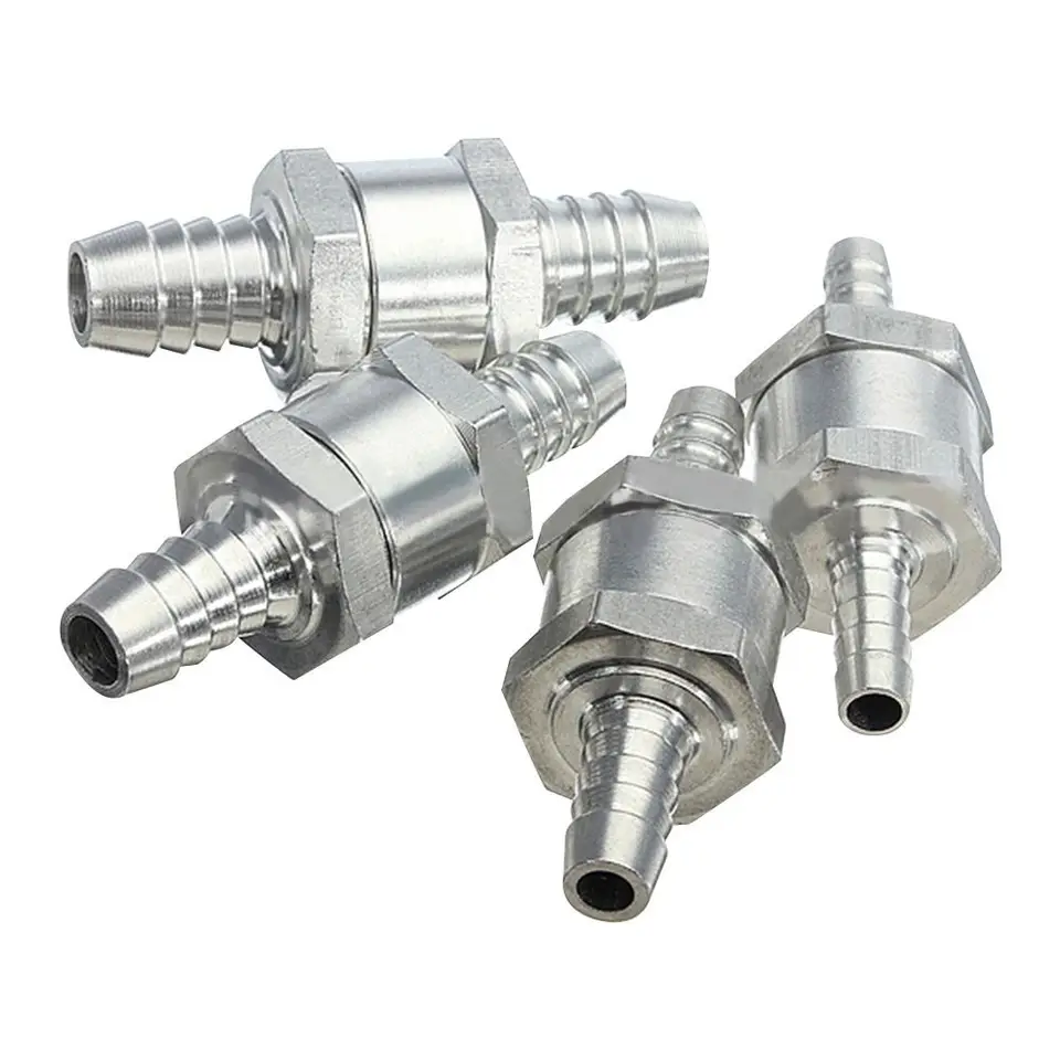 6/8/10/12Mm Auto Auto Eenrichtingsterugslagklep Aluminium Legering Terugslagklep Brandstof Niet-Retour Benzine Dieselolie Water  34
