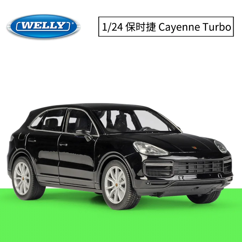 WELLY 124 Porsche Cayenne Turbo SUV Alloy Car Model Diecasts Metal Toy
