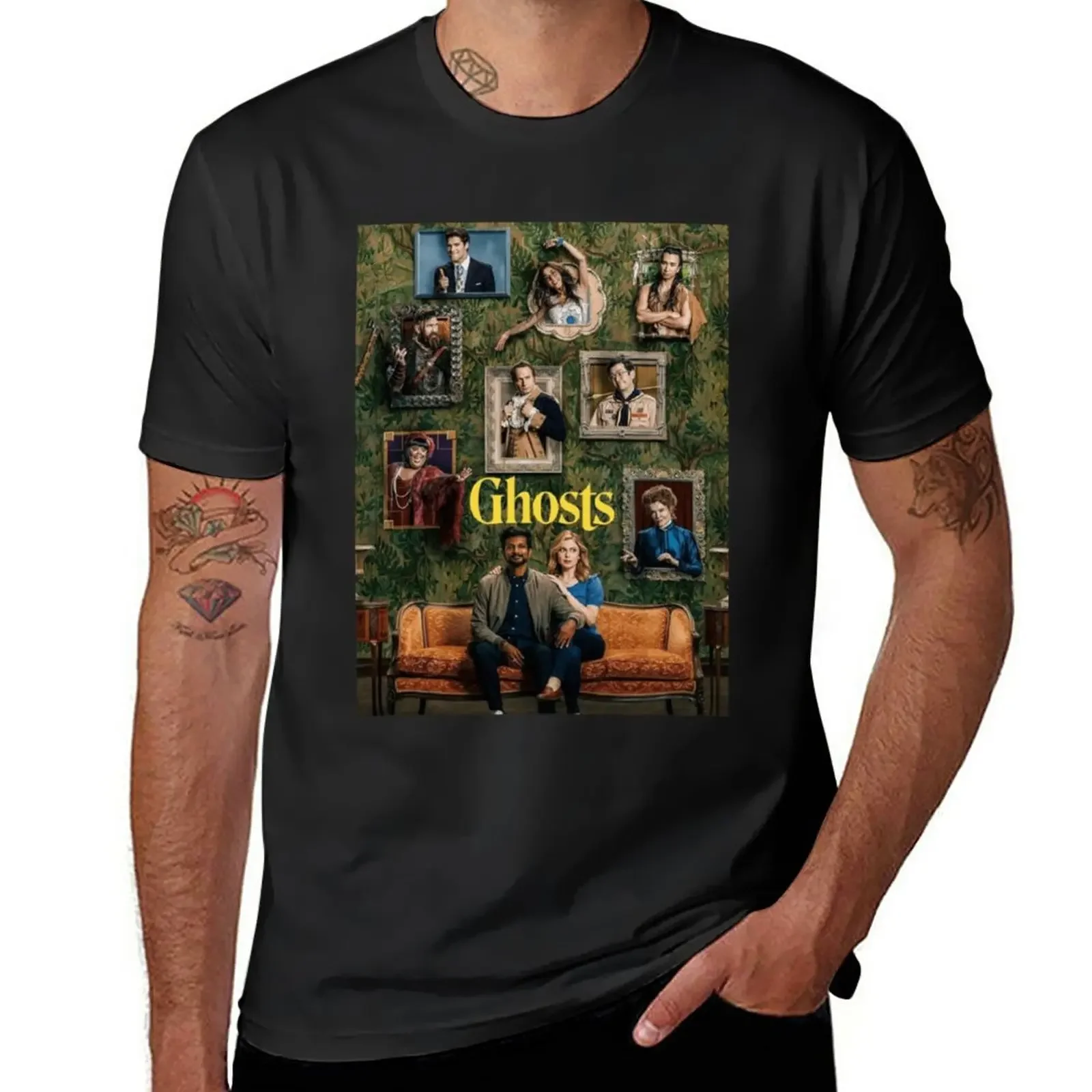 

Ghosts CBS Classic . T-Shirt Blouse cute clothes quick-drying vintage clothes Men's clothing