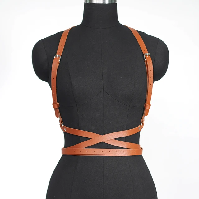 Femmes mode Punk harnais ceintures Harajuku poitrine harnais corsett ceinture bretelles pour femmes taille ceinture gothique vêtements accessoires 1