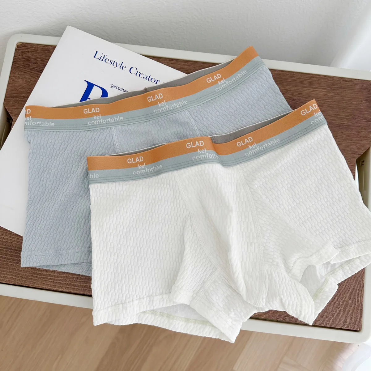 Class A Baby Cotton Men's Cotton Rainbow Letter Waist Simple Color Men's Pants Couple Pants Available In Large Size 5XL