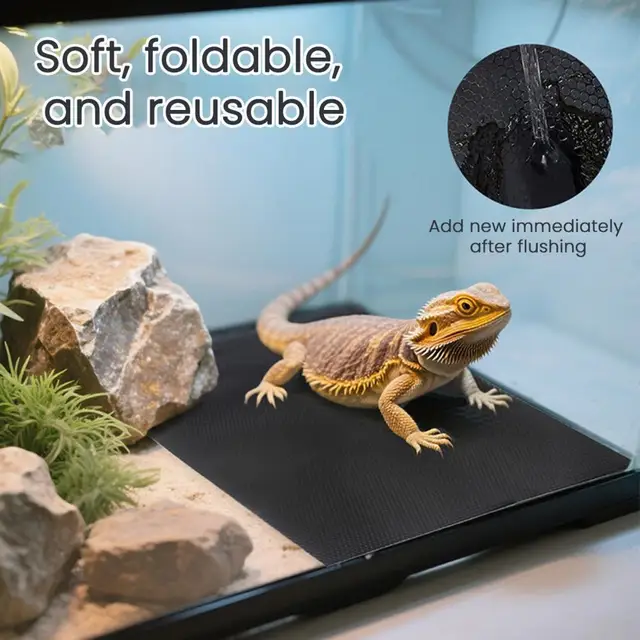 Reptile Carpet Terrarium Liner Bedding Reptile Substrate Mat Safe And Comfortable Reptile Cage Mat For Snake Lizard 2
