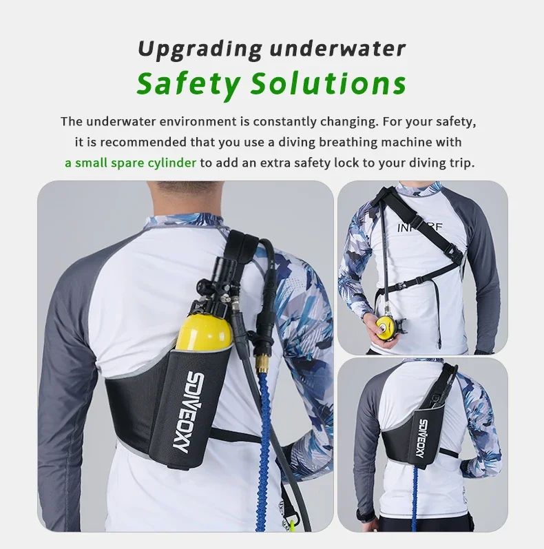 2024 New Portable Electric Scuba Diving Ventilator Artificial Gill Equipment Div