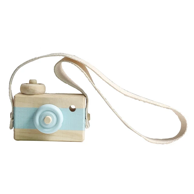 Cute Nordic Hanging Wooden Camera Toys Kids Toys Gift 9.5X6X3cm Room Decor Furnishing Articles Christmas Gift  Wooden Toy 4
