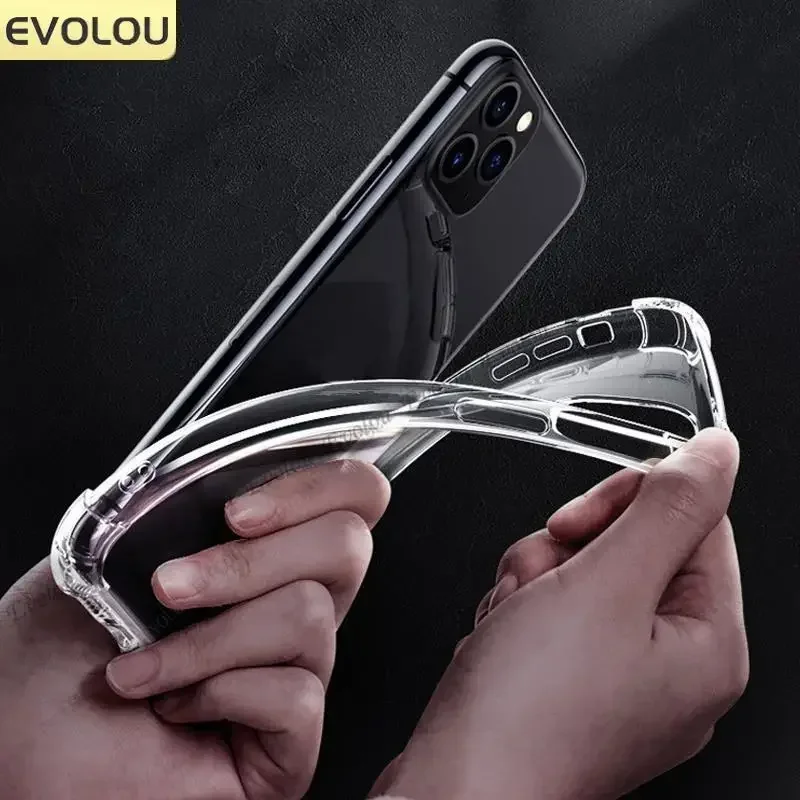Shockproof Silicone Crossbody Necklace Transparent Phone Case