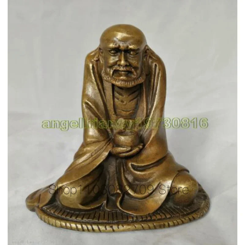 

Old China Sakyamuni statue collectable Family art damo Asceticism Buddha