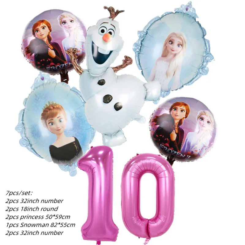 Ballon en Aluminium avec Motif de Reine des Neiges, Baudruche de Style de  Princesse Olaf, Elsa, Anna, Décoration pour Fête Prénatale, Fournitures  pour Anniversaire, Accessoire pour Enfants - AliExpress