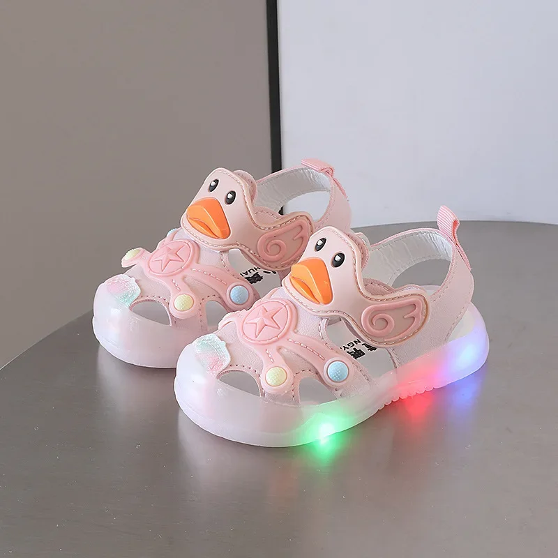 Sandals Kids Shoe Colorful Boys Girls with Light on Kids Sandals Soft Soled Casual Style Shoe Sneakers kids shoes,children sandals,kids sandals