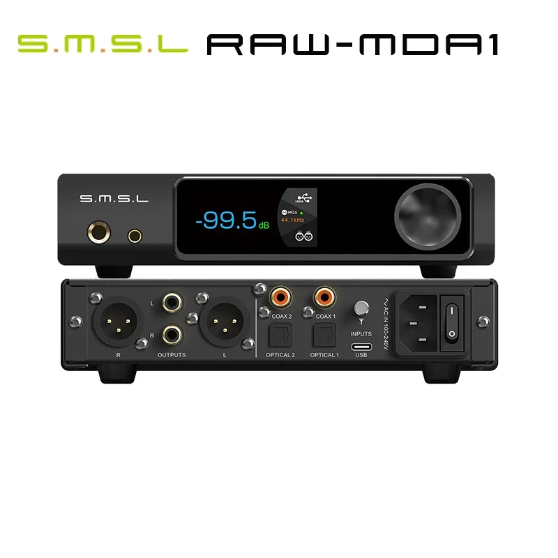 SMSL RAW-MDA1 Dual ES9039Q2M Decoder support MQA MQA-CD LDAC Bluetooth 5.1 Hi-res DAC with Remote Control SMSL MDA1 audio decoder,headphone audio decoder