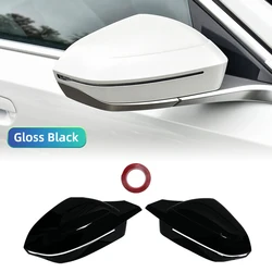 Sleek Black M Look Rearview Mirror Cap Wing Side Cover (Gloss Black)