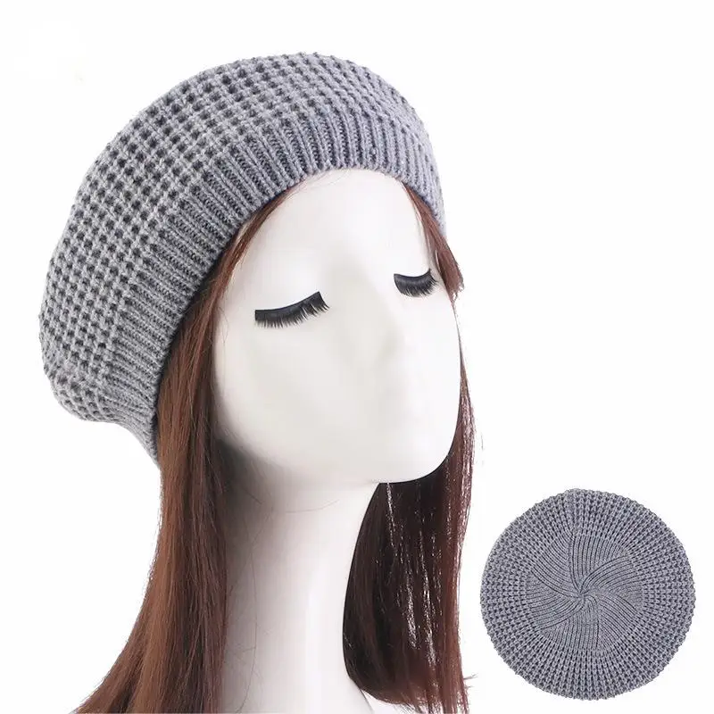 Autumn and winter knitted warm women's beret Skullies & Beanies for girl