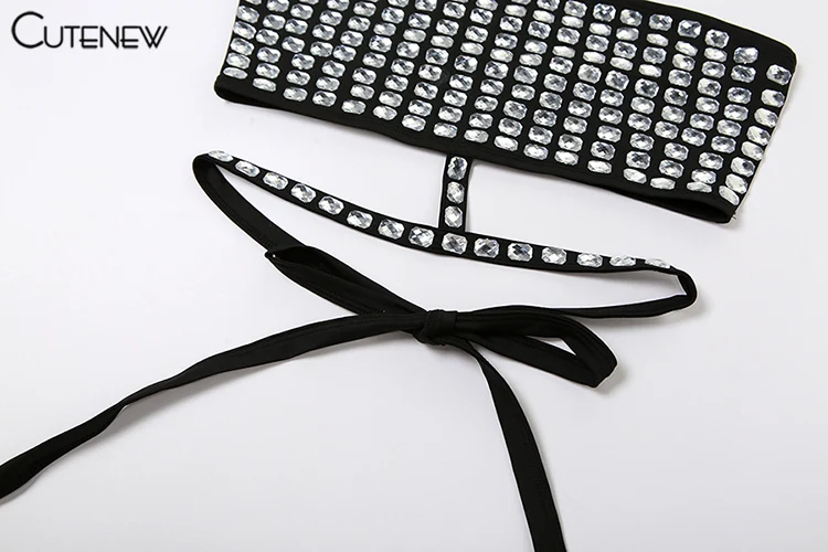 Women Sexy Off-Shoulder Shiny Crop Top Casual Strapless Halter Streetwear Fashion Club Party Lady Tank Top Summer