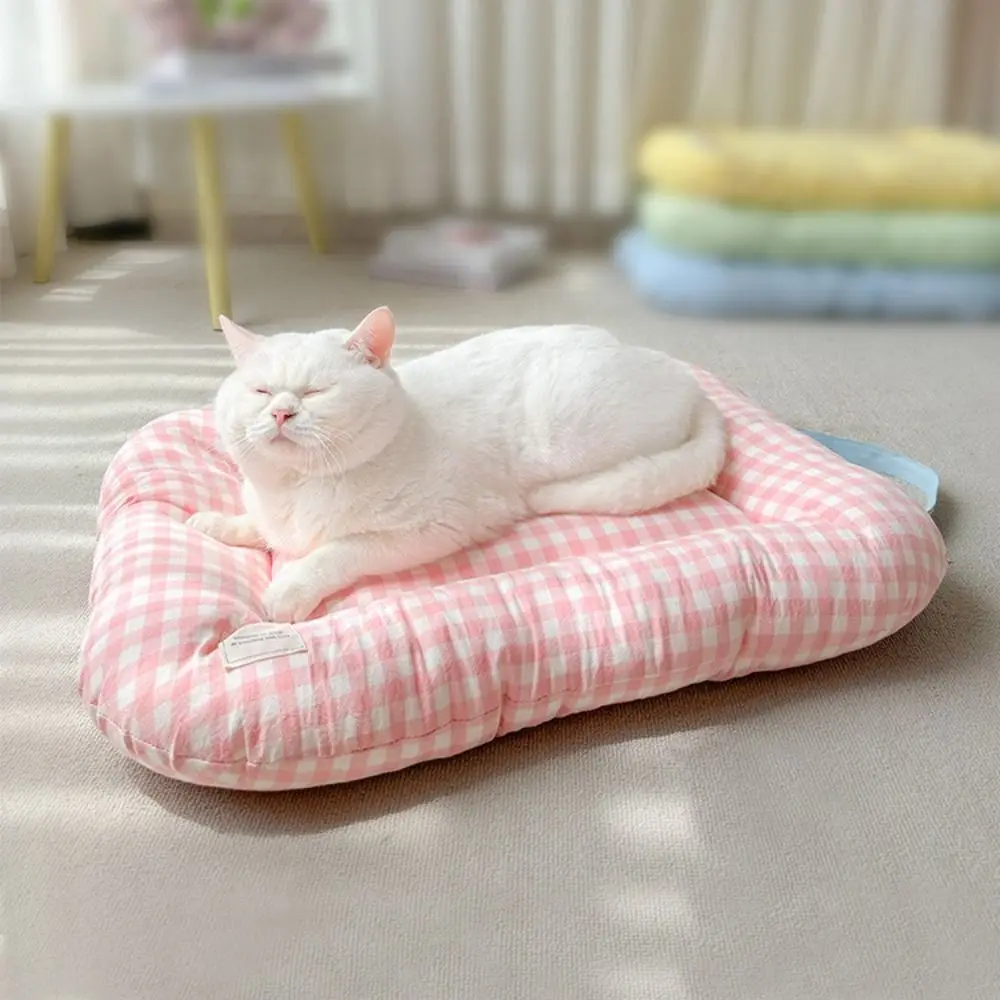 Pet Supplies Warm Dog Bed Pad Macaron Soft Pet Sleeping Bed Comfortable Non-slip Pet Mattresses Winter
