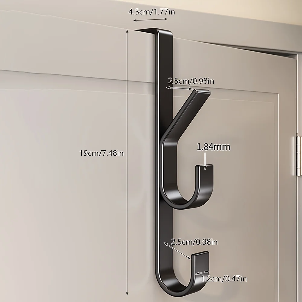Hanging Hooks Behind The Door For Hanging Clothes Without Punching Holes Clothes Storage Racks Bedroom Door Back Hooks