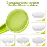 Seed Dispenser Planter Tool Set -Adjustable Garden Seeder Sower With 5 Dial Settings,T-Type Plant Labels Tags Markers 2