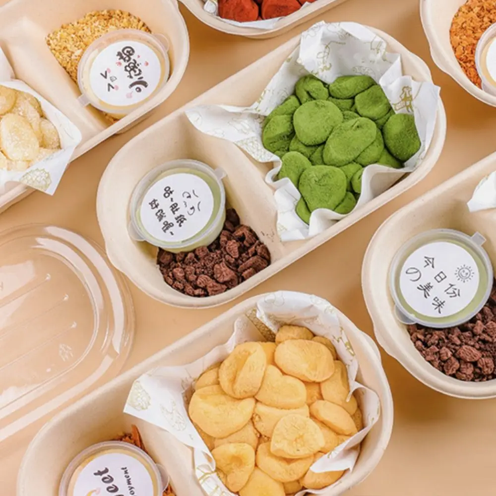 500ml 700ml 850ml 1000ml Disposable Paper Food Containers with Lids, Eco-Friendly Pulp ... - SKU PFCL1051 - UGI Packaging