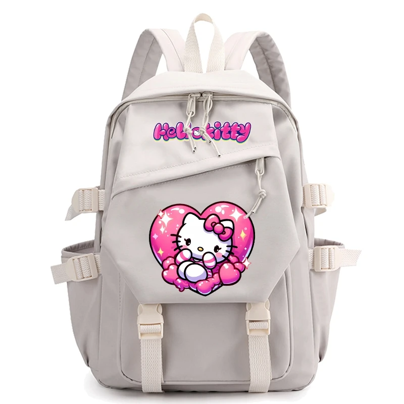 

Рюкзак с рисунком Hello Kitty для мальчиков и девочек, школьный ранец для книг для детей, Подарочная дорожная сумка для мужчин и женщин, вместительный рюкзак