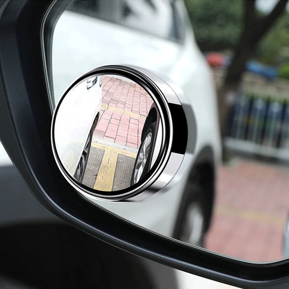 2pcs Car Rearview Mirror Convex Mirror Blind Zone Mirror Additional