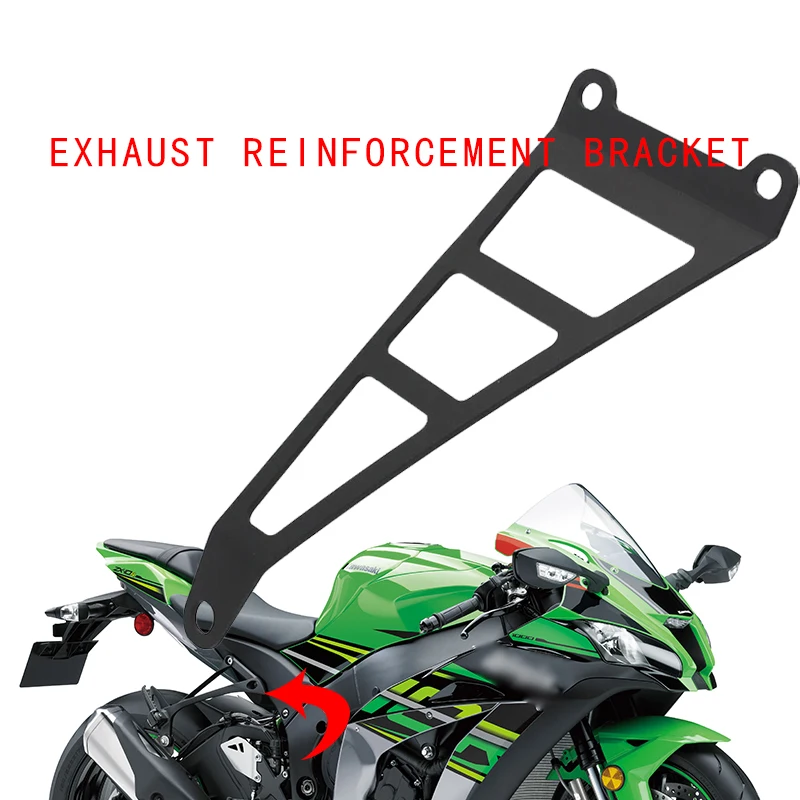 

Motorcycle Exhaust Pipe Hanger Exhaust Pipe Fixing Bracket Exhaust Reinforcement Bracket Fit For KAWASAKI ZX-10R ZX10R 2011-2018