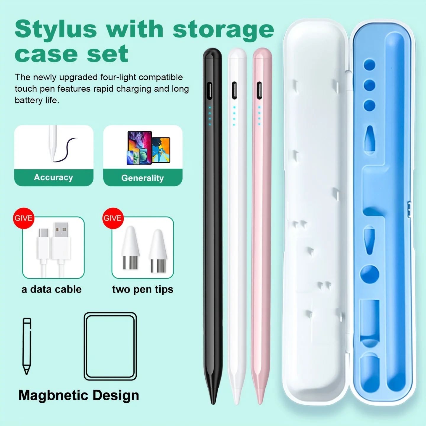Universal Stylus Pen for Android Tablets - Ideal for Writing and Drawing