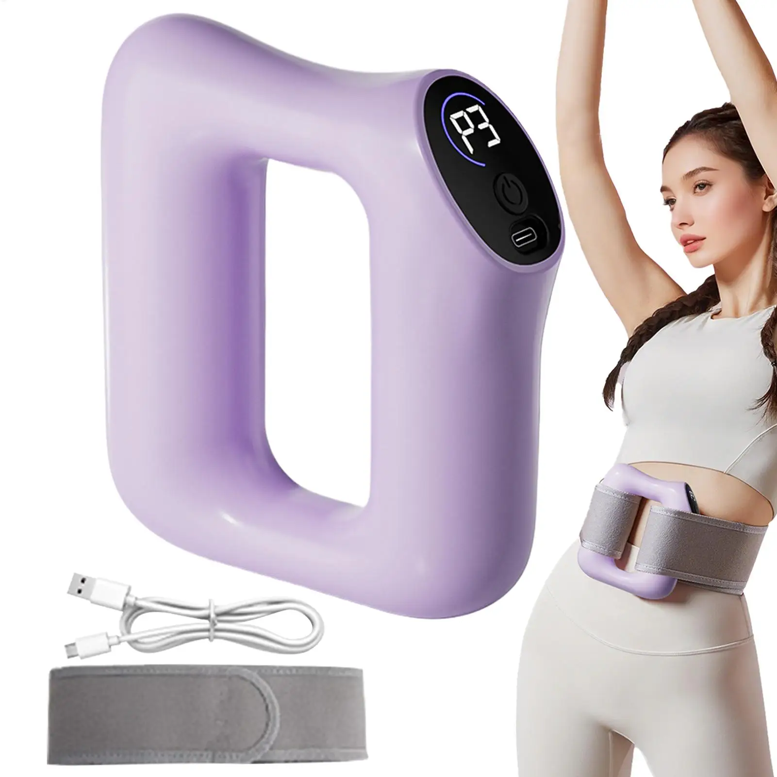 Full-Body Fascia Ring Multifunctional Exercise Vibration Fitness Massager Fat Burning Shaping Fat Slinger Deep Tissue Massage