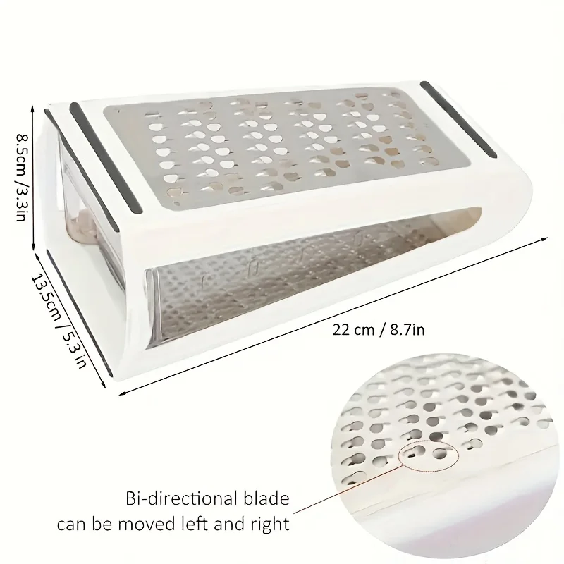 Cheese Box Grater & Handheld Cheese Grater Set Food Shredder 2-Sided Convenience Gadgets Grater Kitchen Gadgets Accessories