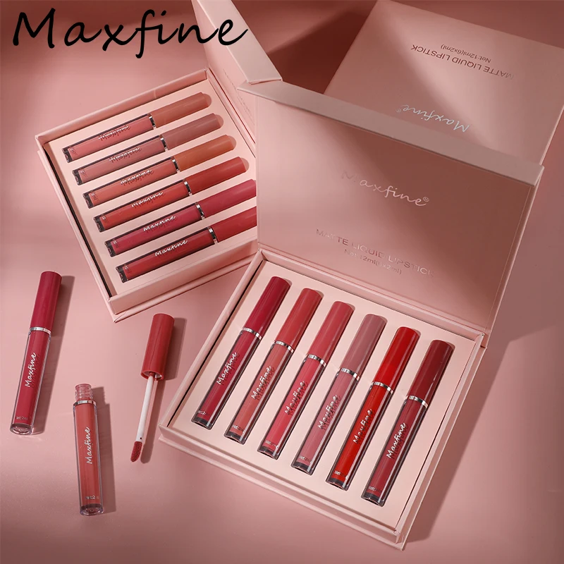 6-color Lip Gloss Liquid Lipstick Stain-proof Waterproof