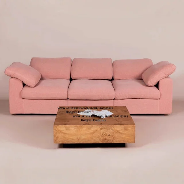 Nordic Wabi Sabi medieval style linen fabric sofa for three or four people, removable and washable living room furniture 1 Nordic Wabi Sabi medieval style linen fabric sofa for three or four people, removable and washable living room furniture 1