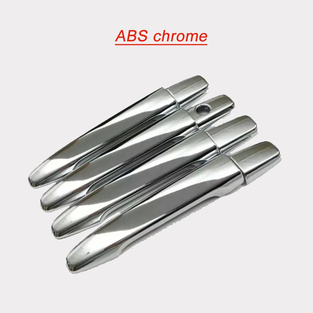 Car Cover Detector Sticks Frame Lamp Trim ABS Chrome Car Door Handle 8pcs For Mitsubishi Outlander