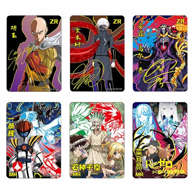 Fire Legend Anime Card One Punch Man Attack on Titan PR Game Collection Flash Card Toy Gift Table Toys for Family Gifts for Kids 2