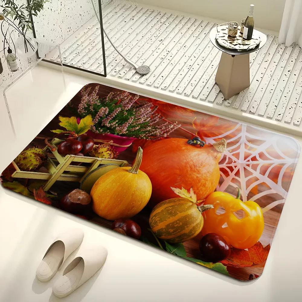 Autumn Pumpkin Pattern Cartoon Tapestry Bohemian Wall Tapestries Mandala Home Decor 3