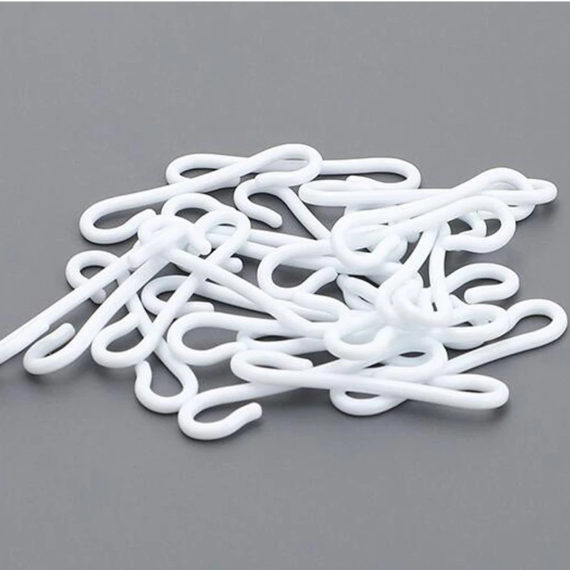 2pcs Practical Put Easy Firm White Plastic Hook Eyeglasses Frame Fixed Bulletproof for Sunglasses Accessories