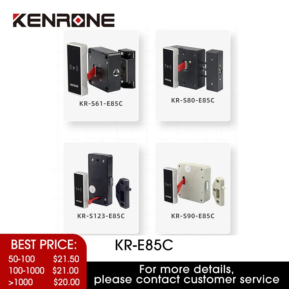 

KENRONE Cabinet Drawer Latch Smart Safety Electronic RFID Card Locks For Filing Cabinet
