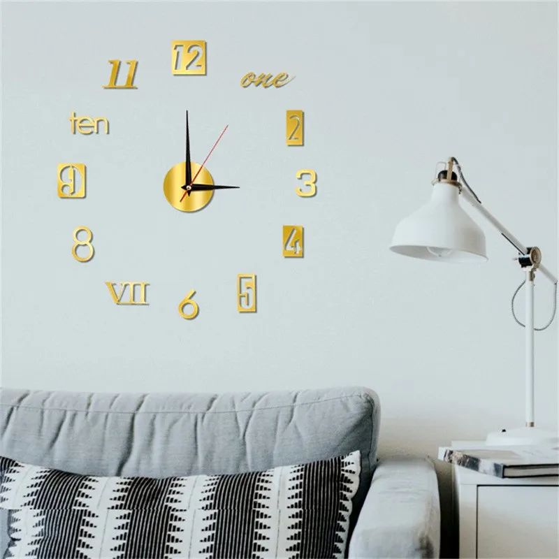 Orologio Da Parete Silenzioso Senza Ticchettio: Design Quadrato In Acrilico, 24 Cm. Funziona A Batteria, Perfetto Per Camera Da Letto, Soggiorno, Ufficio.