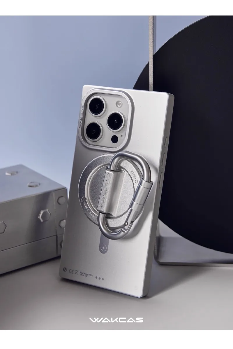 Wakcas Matte Magnetic Square iPhone Case