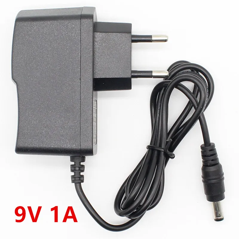

9V 1A DC power adapter eu 5.5mm*2.1mm interface Power Supply 100-240v ac adapter for arduino UNO MEGA
