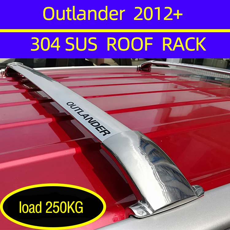 2Pcs Roof Bars for Mitsubishi Outlander 5 Door SUV 2012 2020 Aluminum