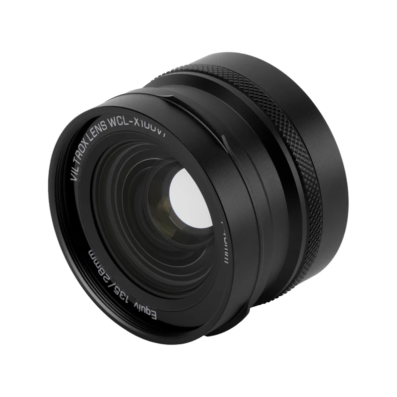 VILTROX WCL-X100 VI 와이드 변환 렌즈 0.8X 광각 자동 인식 렌즈 (후지필름 X100VI X100V X100F 카메라용)