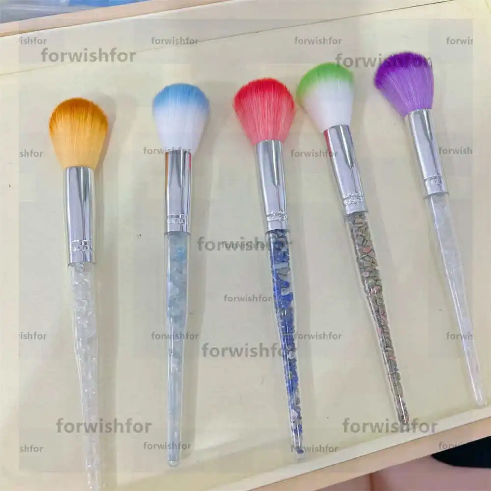 Natural Crystal Stone Energy Stonesponge Foundation Blending Brushes Face Beauty Shadows Make Up Cosmetici Pennelli Strumenti Per Il Trucco