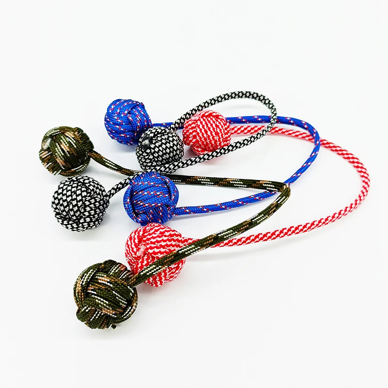 Stress Relief Fidget Toy with Paracord and Steel Beads