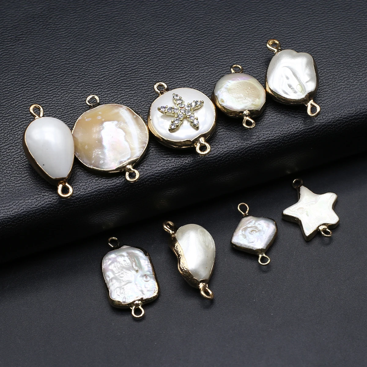

8PCS Wholesale Random Natural Pearl Irregular Shape Pendant Exquisite Jewelry Making DIY Necklace Earrings Accessories Gift