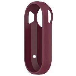 Silicone Portable Bike Light Protector Case - Washable, Impact - Resistant, Dustproof, Anti - Lost (Wine red)
