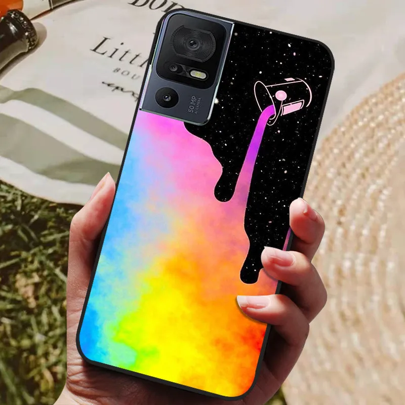 Soft Black Silicone TPU Phone Back Cover - 2023 Protective Bumper Shell