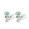 Wholesale Classical Anime Characters Spongebob Prints Epoxy Stud Earrings Handcraft Acrylic Resin Earrings 6